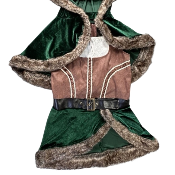 Chasing Fireflies Brown and Green Kids Archer Costume - Picture 1 of 8